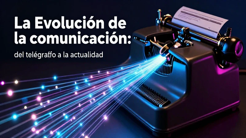 Del telégrafo al digital: evolución de la comunicación