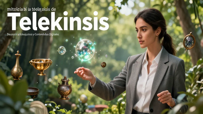 Ilustración de telequinesis y su mitología