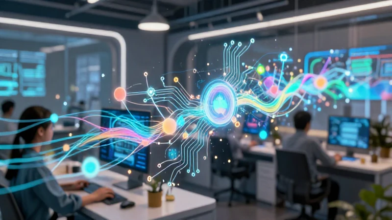 Interfaz futurista de datos para aprendizaje dinámico