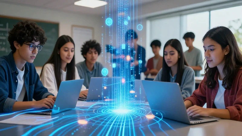 Estudiantes interactúan con datos holográficos dinámicos