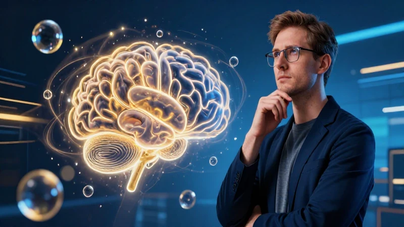 Académico en estudio moderno con energía vibrante