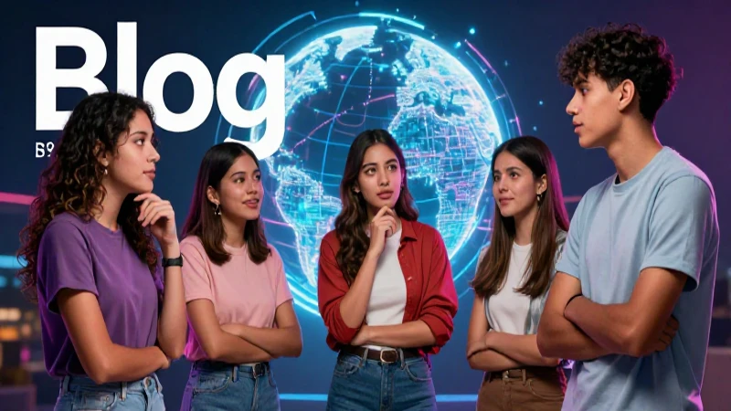Ilustración de debate intelectual juvenil moderna