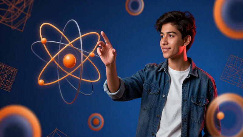 Estudiante mexicano con estructuras atómicas dinámicas