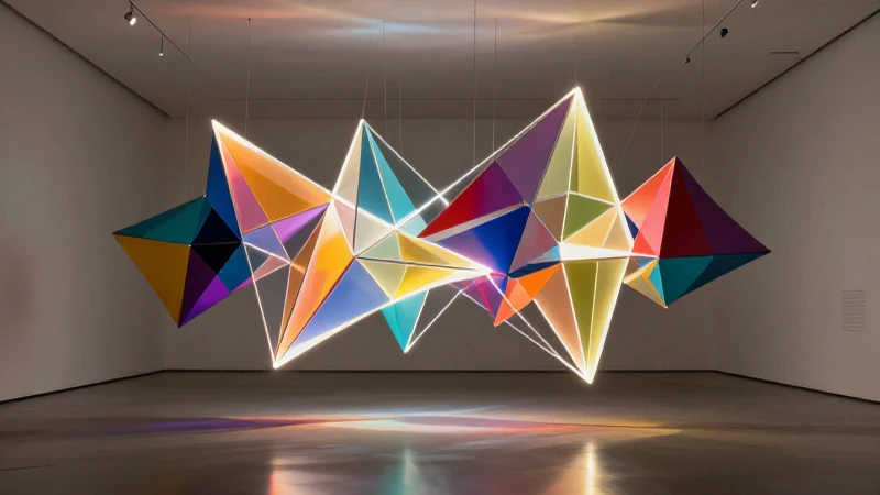 Arte contemporáneo vibrante en espacios minimalistas
