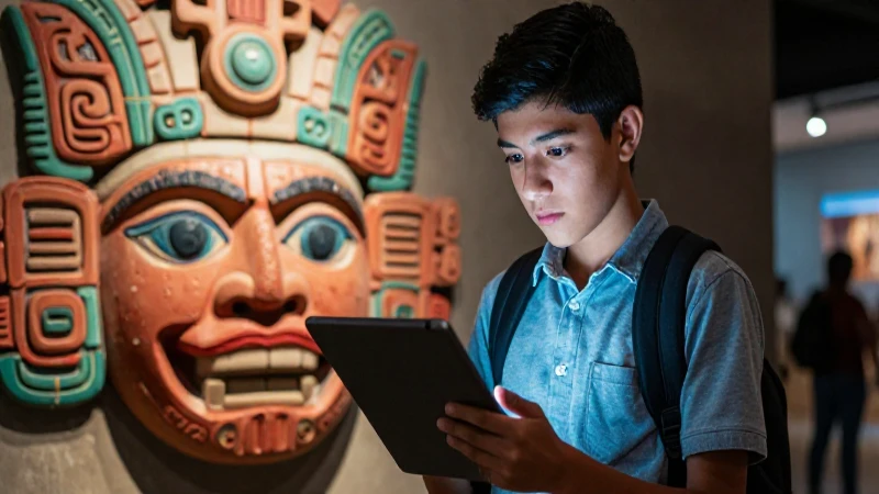 Joven mexicano, tradición y tecnología