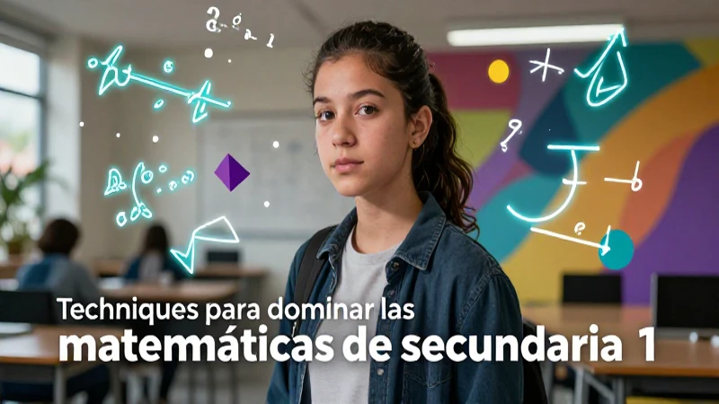 Joven estudiante con enfoque dominando las matemáticas