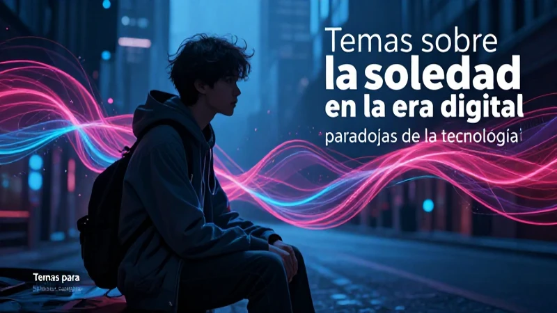 Soledad digital, futurista y reflexiva en la ciudad