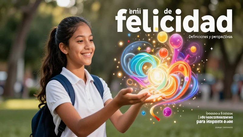 Ilustración de estudiante alegre y temas de felicidad