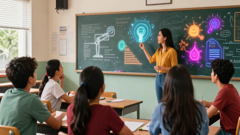 Estudiantes mexicanos aprendiendo con ideas vibrantes