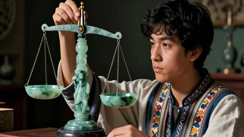 Templanza: Significado, Definición y Concepto Esencial 3 Joven pensador examina la justicia de la balanza