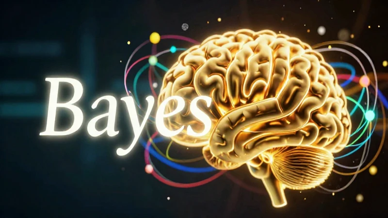 Teoremas: 20 Ejemplos Clave para Entender Matemáticas 6 Fórmula de Bayes abstracta, cerebro digital en alta definición