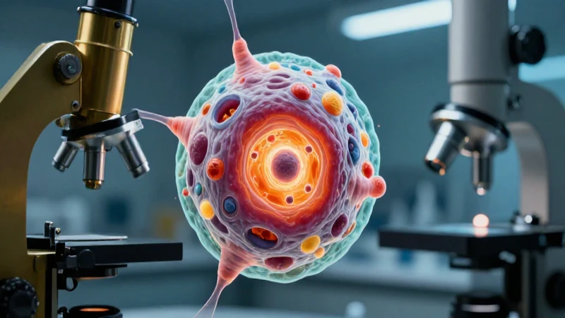Teoría celular: Concepto, historia, postulados y principios 4 Célula biológica brillante en microscopio vintage