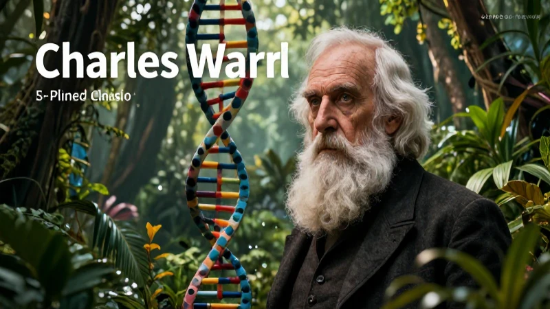 Darwin en jungla con ADN hiperrealista