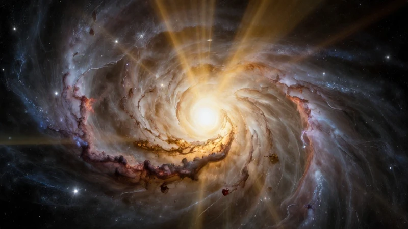 Teoría del Big Bang: Orígenes y Misterios del Universo 9 Nebulosa cósmica vibrante con galaxias distantes