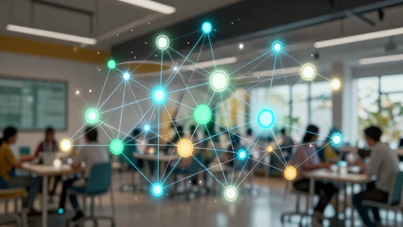 Teoría: Concepto, Elementos, Tipos y Ejemplos Explicados 5 Red educativa mexicana futurista con alto contraste