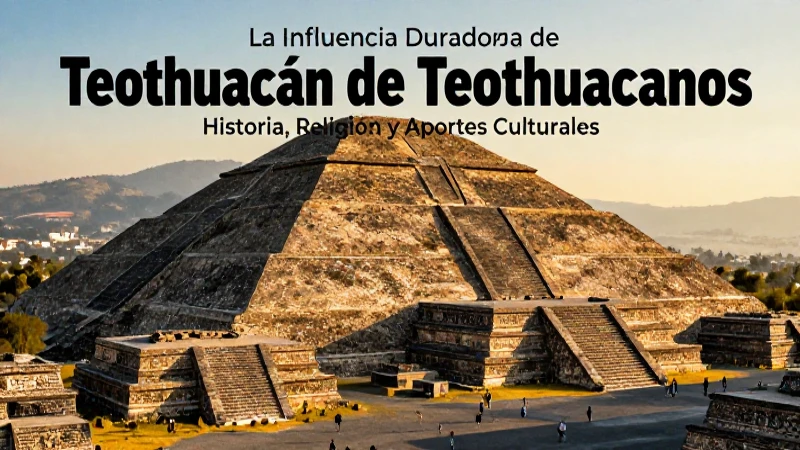 Teotihuacanos: Historia, Religión y Aportes Culturales 8 Teotihuacán: historia e impacto cultural
