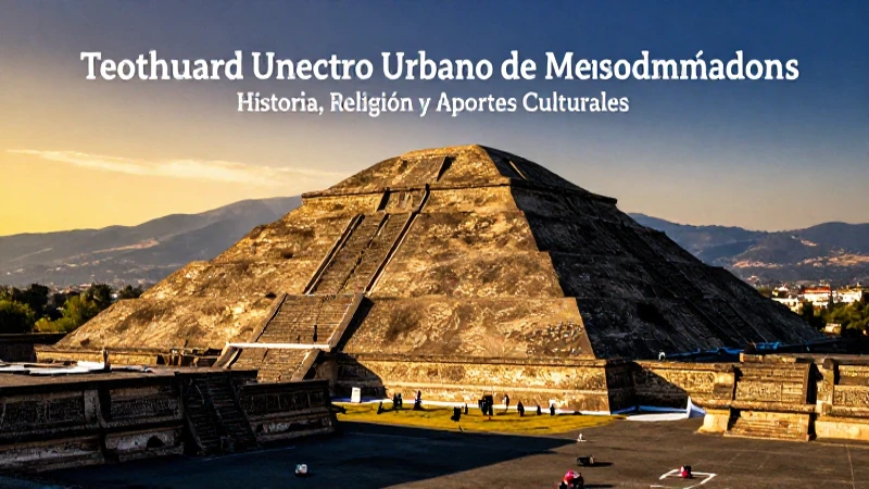 Teotihuacanos: Historia, Religión y Aportes Culturales 3 Teotihuacán fue un centro urbano de Mesoamérica