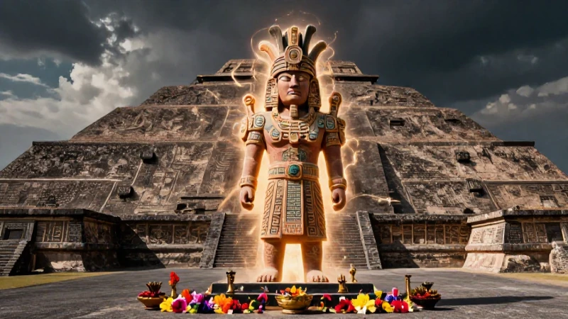 Deidad de Teotihuacán majestuosa y poderosa