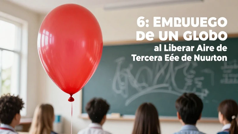El globo aplica la Tercera Ley