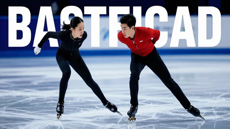 Patines dinámicos sobre hielo con estilo mexicano