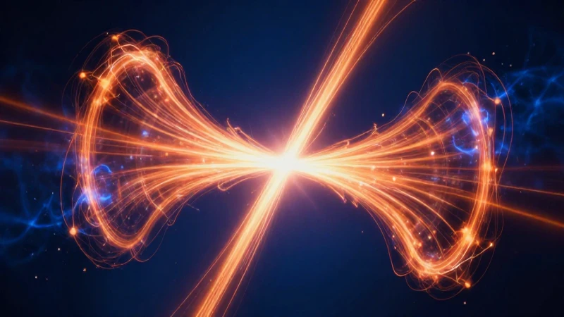 Energía abstracta y vibrante con contraste dramático