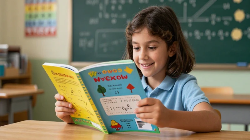 Tercero básico: Libro de matemática MINEDUC resuelto 9 Alegre estudiante con libro de matemáticas detallado