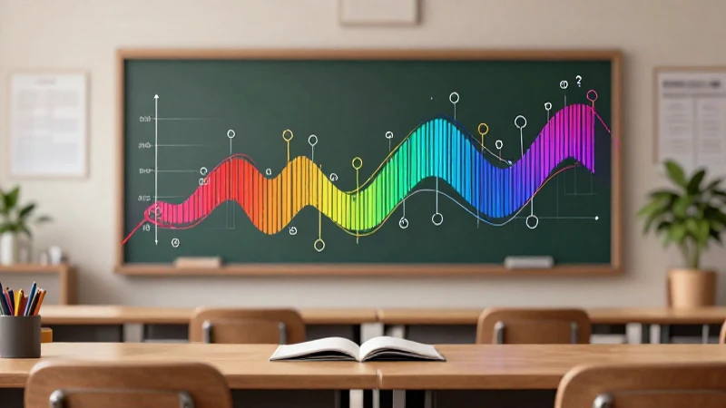Gráfico elegante sobre términos lineales