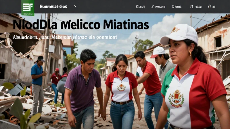 Terremoto de México 1985: Consecuencias y Características 5 Voluntarios mexicanos reconstruyen con espíritu resiliente