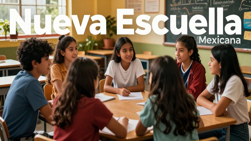 Estudiantes mexicanos vibrantes en aula moderna