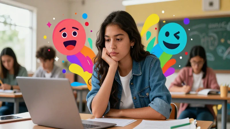 Estudiante mexicano reflexivo en un entorno moderno