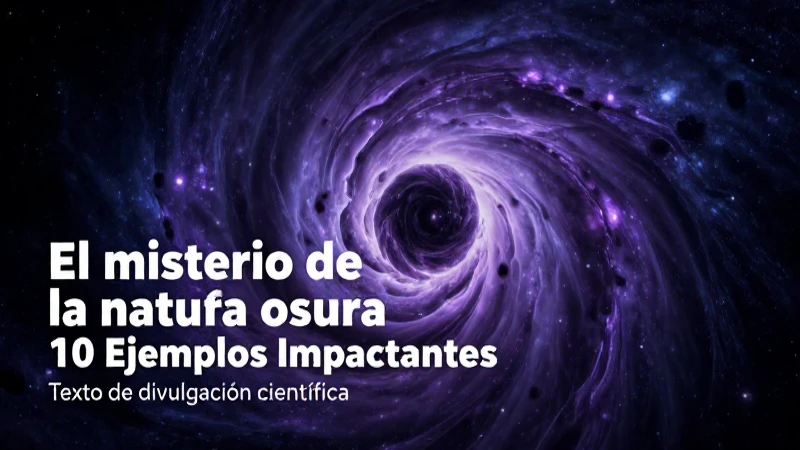 Texto de divulgación científica: 10 Ejemplos Impactantes 5 Materia oscura: misterio cósmico revelado