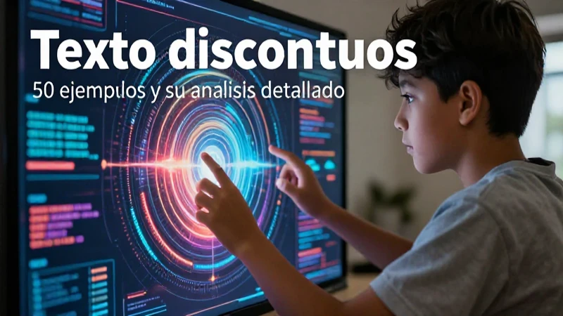 Texto discontinuo: 50 ejemplos y su análisis detallado 10 Recursos educativos sobre textos visuales