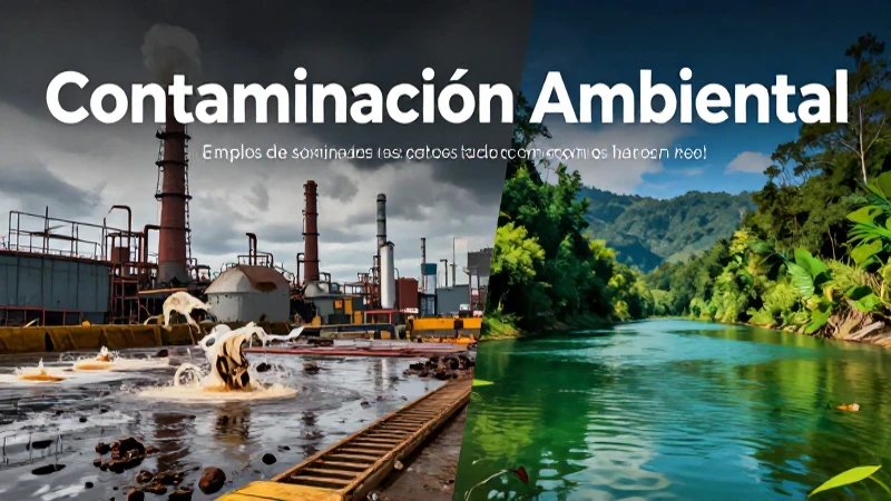 Conoce los ejemplos de contaminación ambiental