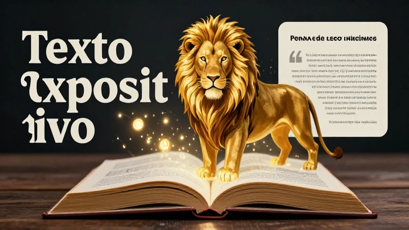 Diseño educativo de un león majestuoso en estilo enciclopedia