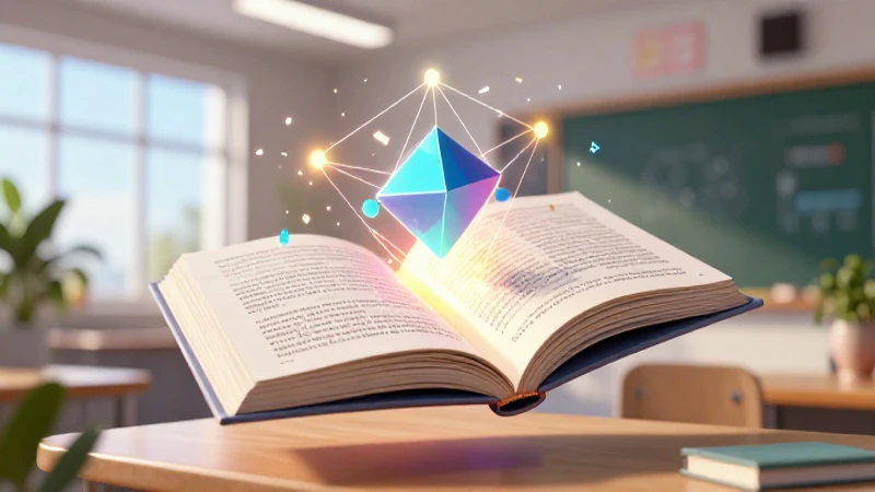 Diseño conceptual educativo en 3D vibrante