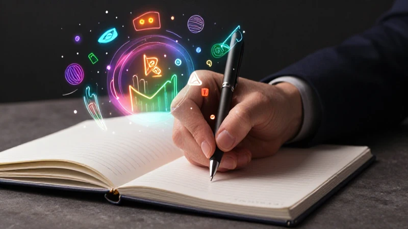 Ilustración educativa elegante con toques vibrantes de conocimiento