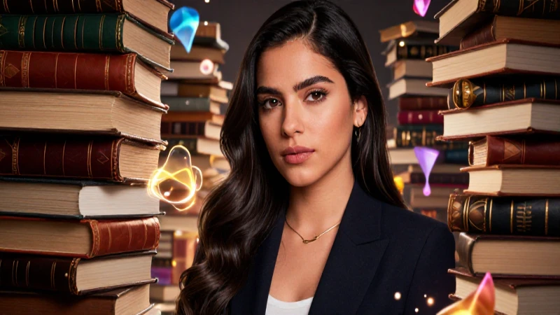Textos literarios: qué son, características y ejemplos 8 Joven mexicano estudiando con libros y ideas vibrantes