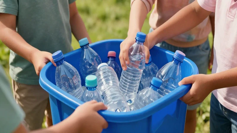 Textos persuasivos: 10 ejemplos impactantes y efectivos 6 Niños reciclan botellas limpias en un ambiente vibrante