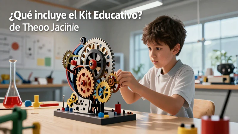 Conoces el Kit Educativo de Theo Jansen para aprender 3 Ilustración educativa detallada de kit mecánico