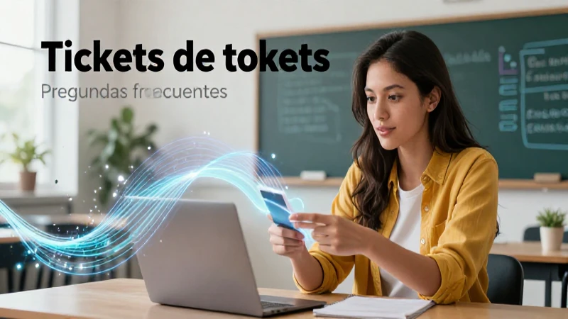 Guía de edición de tickets con estética educativa digital