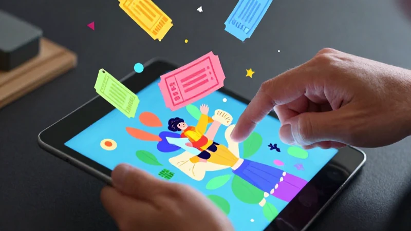 Profesores editan contenido digital en tablet