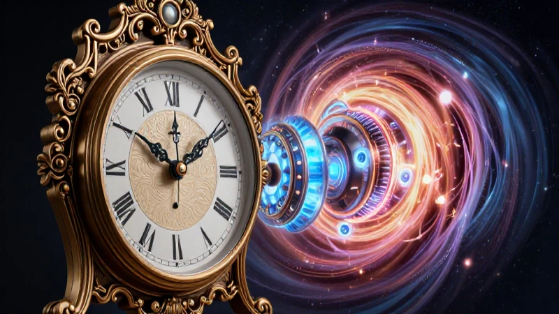 Tiempo en física: Definición, medición y características 6 Reloj atemporal fusiona lo clásico con lo futurista cósmico