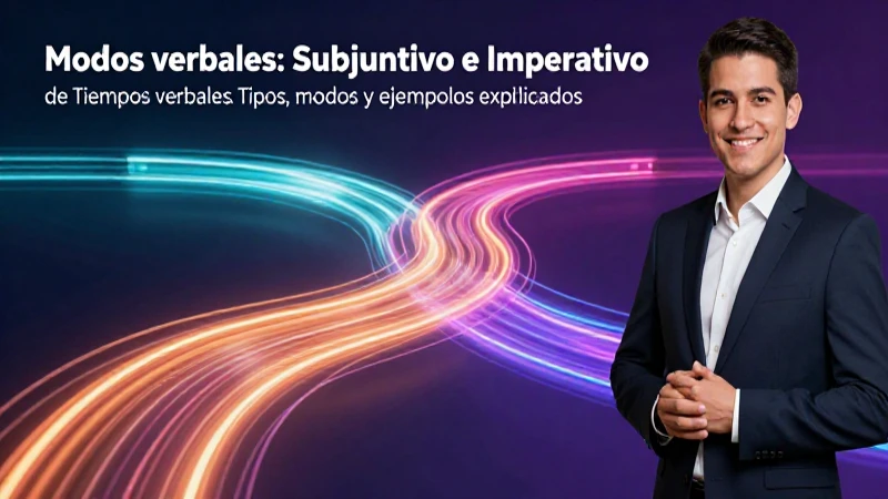Modos y tiempos verbales explicados claramente
