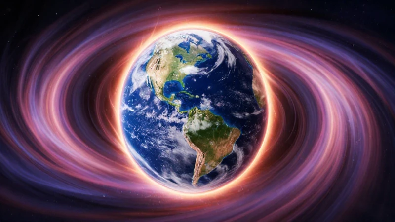 Tierra como planeta: Resumen, información y características 4 Tierra con campo magnético brillante