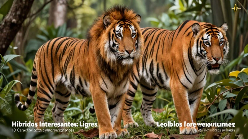 Tigres: 10 Características Impresionantes de Estos Animales 6 Liger y tigón: 10 características impresionantes