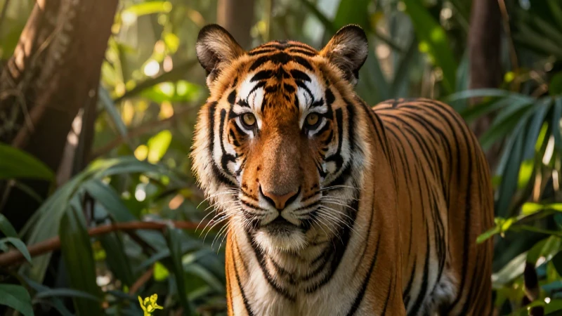 Tigres: 10 Características Impresionantes de Estos Animales 5 Tigre bengal majestuoso en la selva