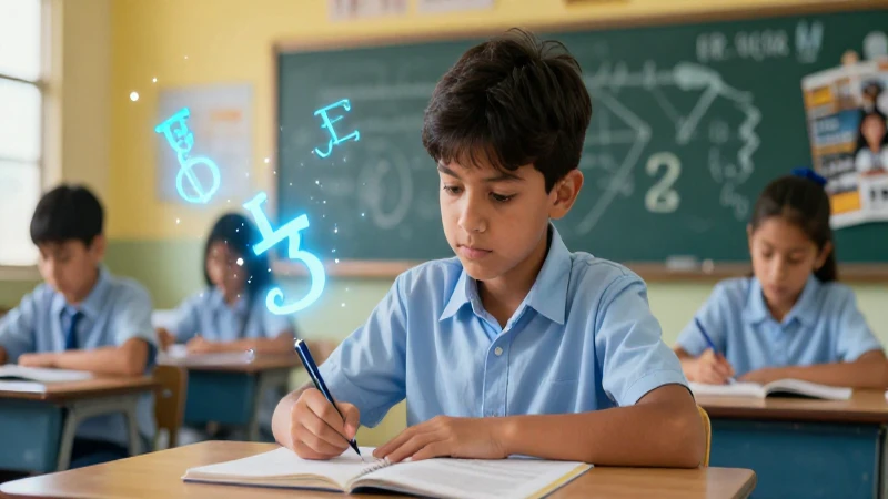 Estudiante soñando con el futuro lingüístico moderno