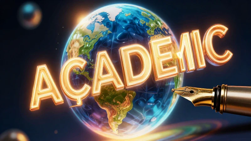 Ilustración académica de texto luminoso y detalles realistas