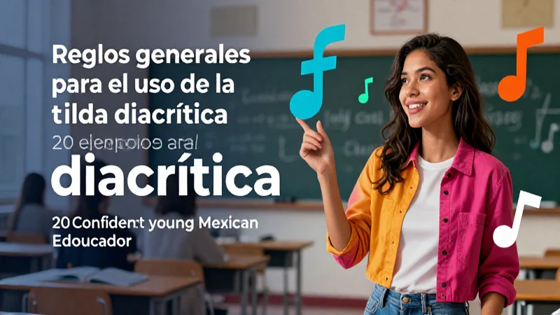 Uso de tilde diacrítica: reglas y ejemplos