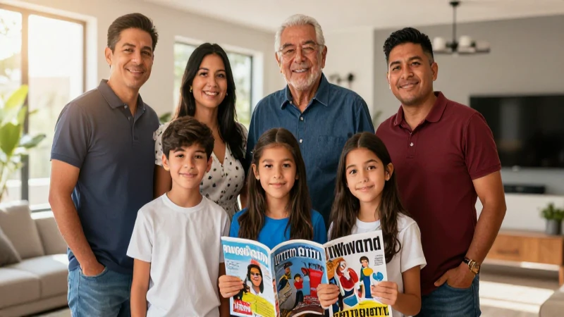 Tío: Definición, Clases y Usos en la Vida Cotidiana 3 Retrato familiar dinámico y profesional con estética de revista